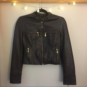 Dark Brown Leather Jacket